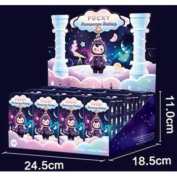 ★Hgtoys★  Popmart Pucky Constellation Series Blind Box Doll Tide Play Quà tặng trang trí