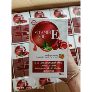 Vitamin E 500(tinh dầu hoa Anh thảo,Tinh dầu quả óc chó)
