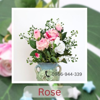 [ẢNH SHOP CHỤP] Hoa hồng Nhiều màu Cành dài 51cm - Trang trí Tết Valentine Sinh Nhật Quà tặng Wedding