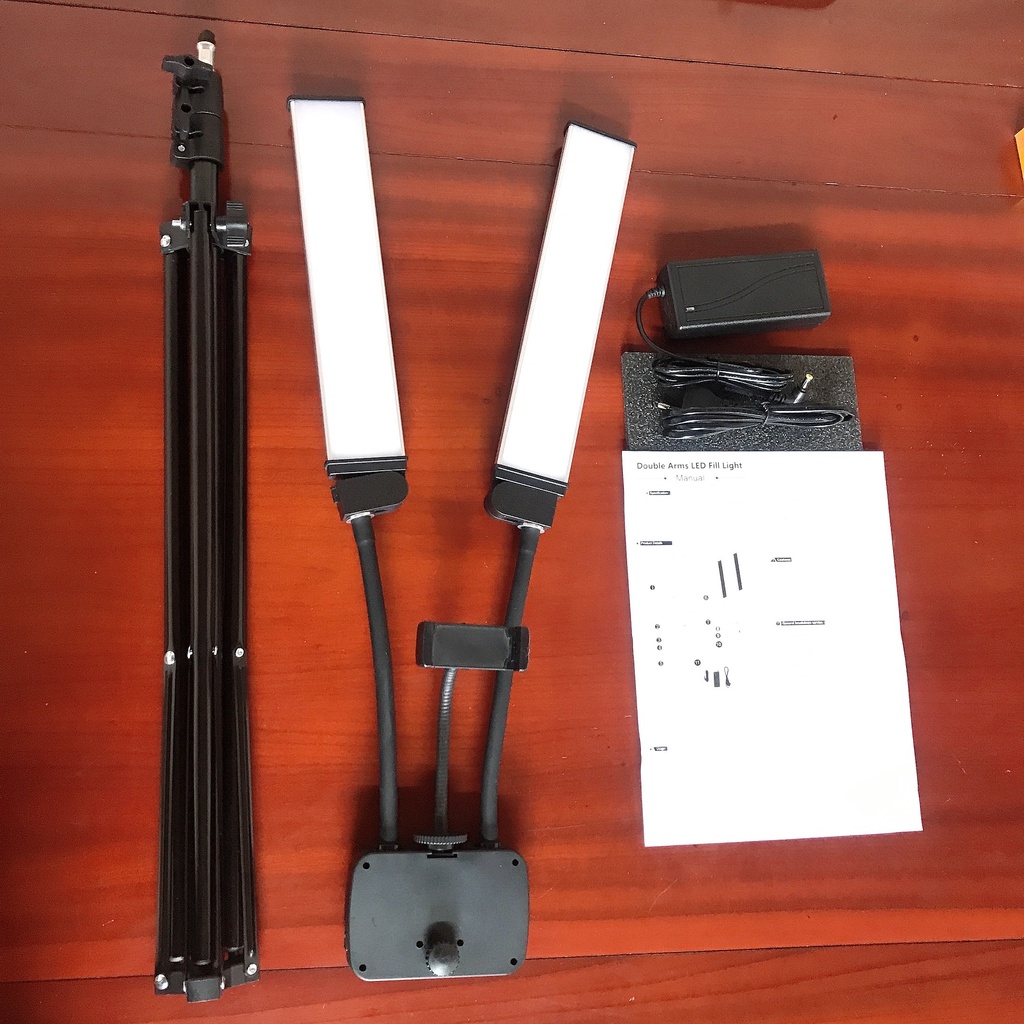 ĐÈN 2 RÂU CHUYÊN DỤNG PHUN XĂM, SPA, NỐI MI, LIVESTREAM ĐÃ BAO GỒM CHÂN 2M