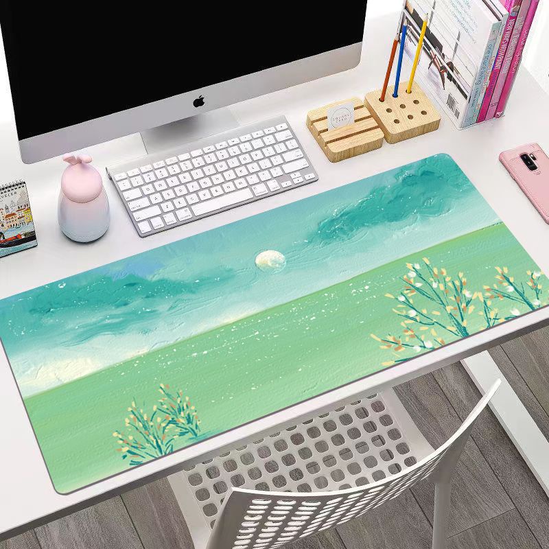 Tấm Lót Chuột Và Bàn Phím Máy Tính Chống Trượt Thiết Kế Đơn Giản Dễ Thương