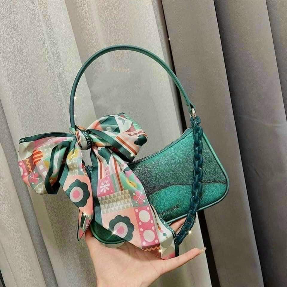 Túi xách nữ kẹp nách La Dolce Vita quai lụa, 2 dây đeo vai đeo chéo - CK180