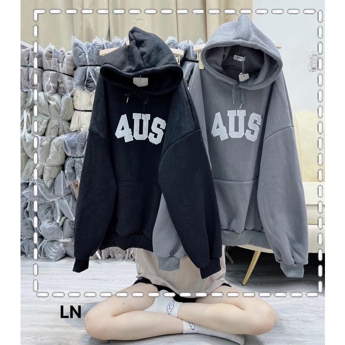 Áo hoodie 4US mũ 2 lớp DA6