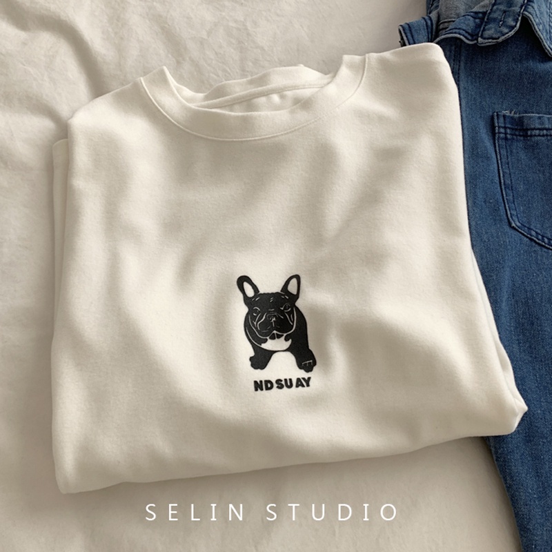 NRVP Áo Thun Nữ Dài Tay Phong Cách Hàn Quốc Mới 2023