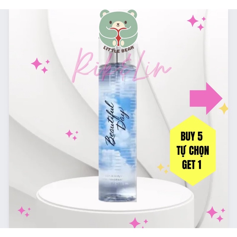 Auth US _BEAUTIFUL DAY - Xịt Thơm Body Mist Toàn Thân Bath & Body Works