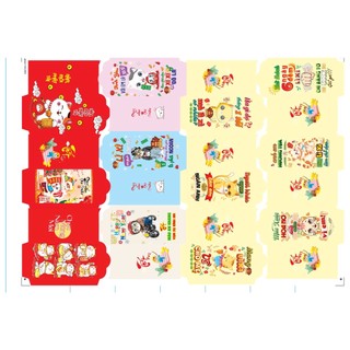 Bao lì xì 2022 lạ, bao lì xì thần tài tiền đô độc lạ