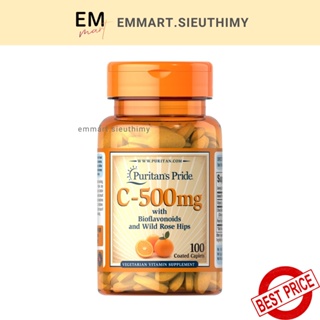 Viên bổ sung vitamin C Puritan's Pride - Vitamin C 500mg 100 viên