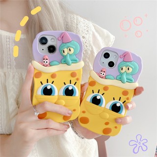 Iphone Ốp Điện Thoại Nhựa pvc Mềm Hình Bạch Tuộc Cho Iphonex 15 pro max 14 pro max 13 pro max 12 pro max