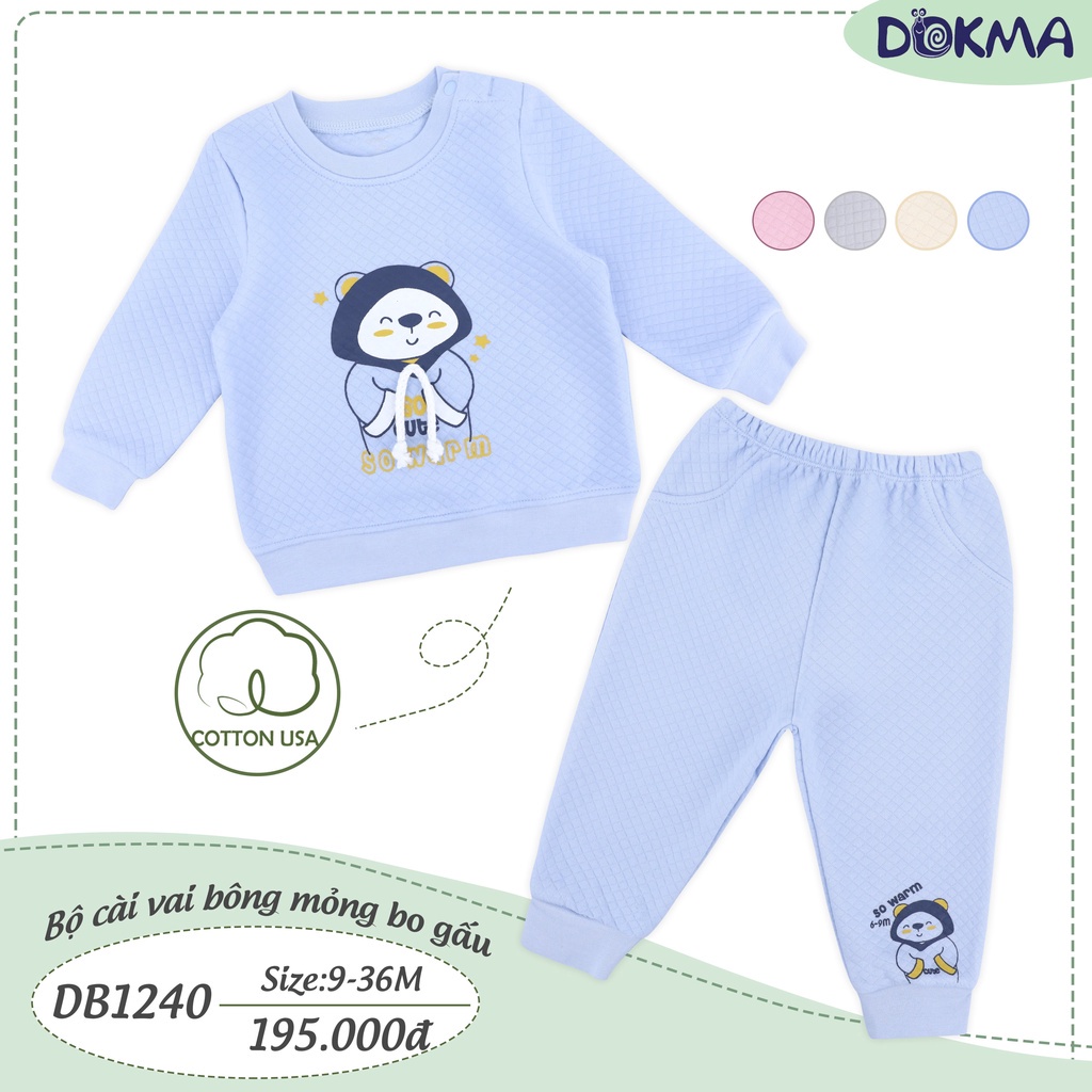 SALE 30% -9-36M Bộ cài vai bông Dokma