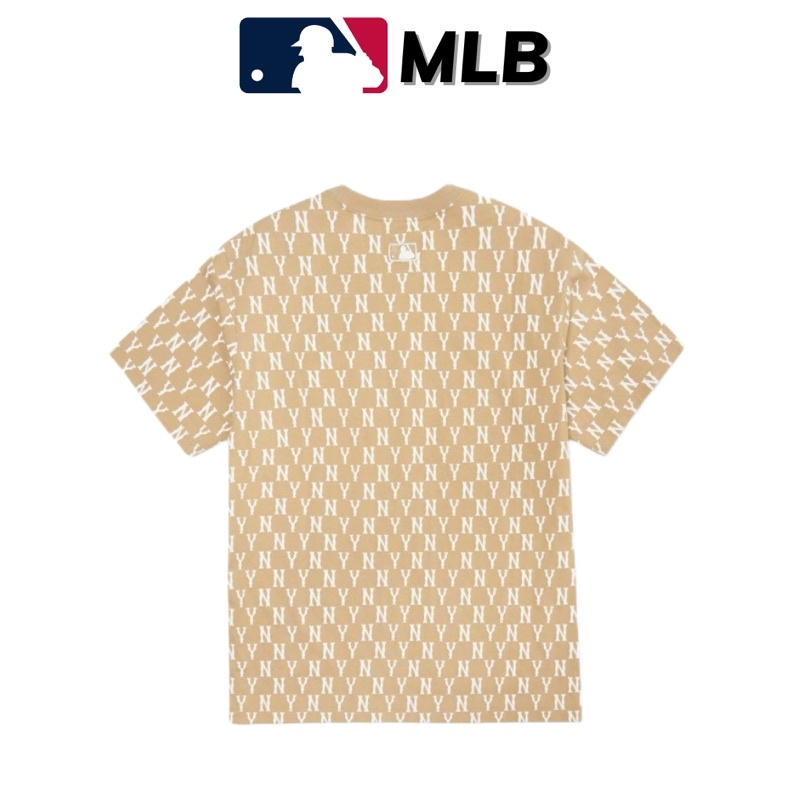 Áo thun MLB nam nữ  chuẩn 1:1 Áo thun NY họa tiết Monogram cao cấp