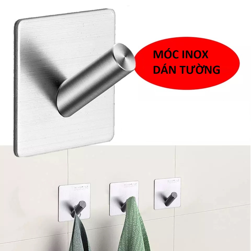 Móc Inox - Taky, Nhiều Loại Dán Tường, Treo Đồ Dùng Đa Năng, Đồ Dùng Cá Nhân, Quần Áo, Tiện Dụng Trong Gia Đình. 2000