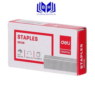 Ghim dập/ đạn ghim 24/6 deli e0012n