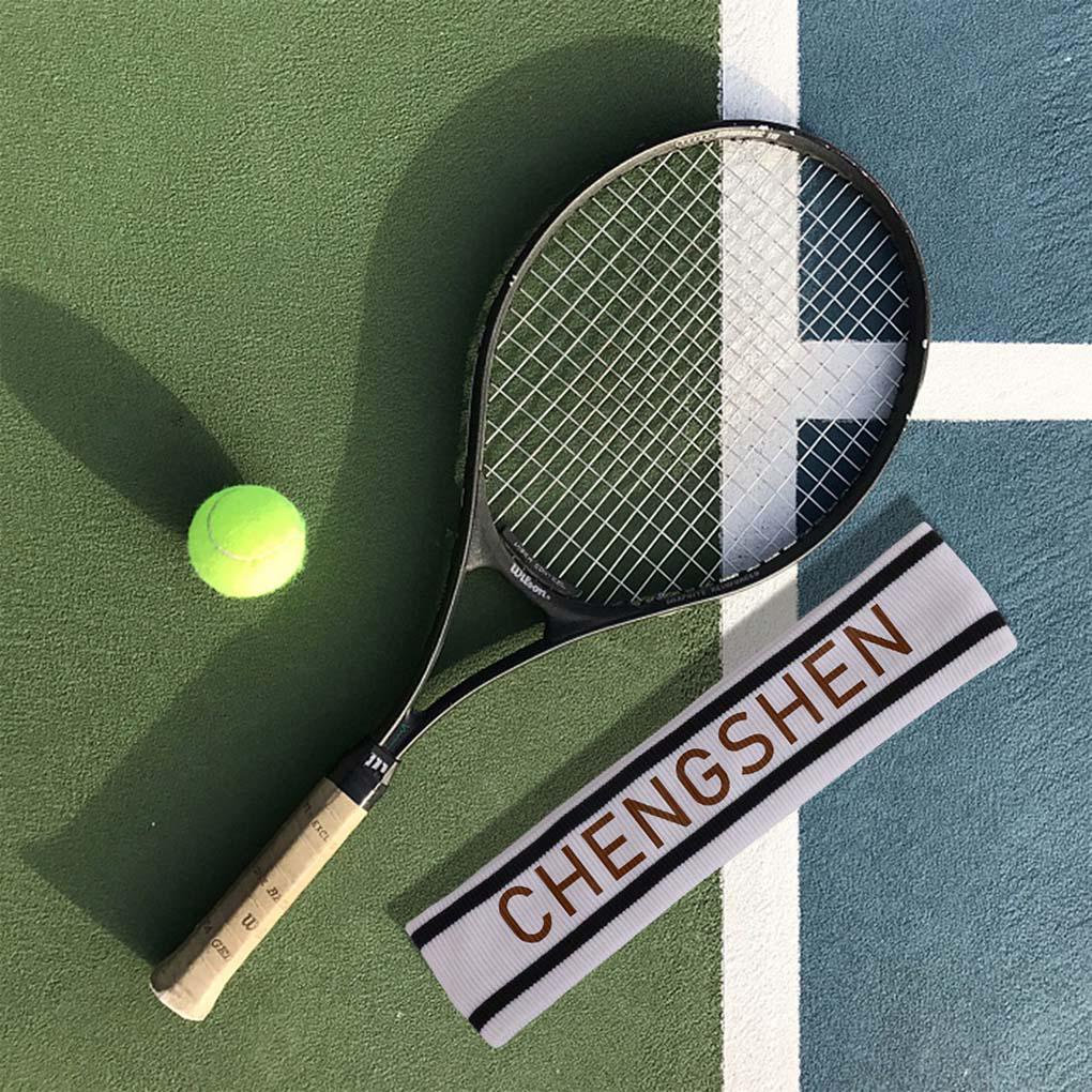 Băng Đô Quấn Đầu Vải Cotton Co Giãn Chống Trượt In Chữ Phong Cách Thể Thao Cho Nam