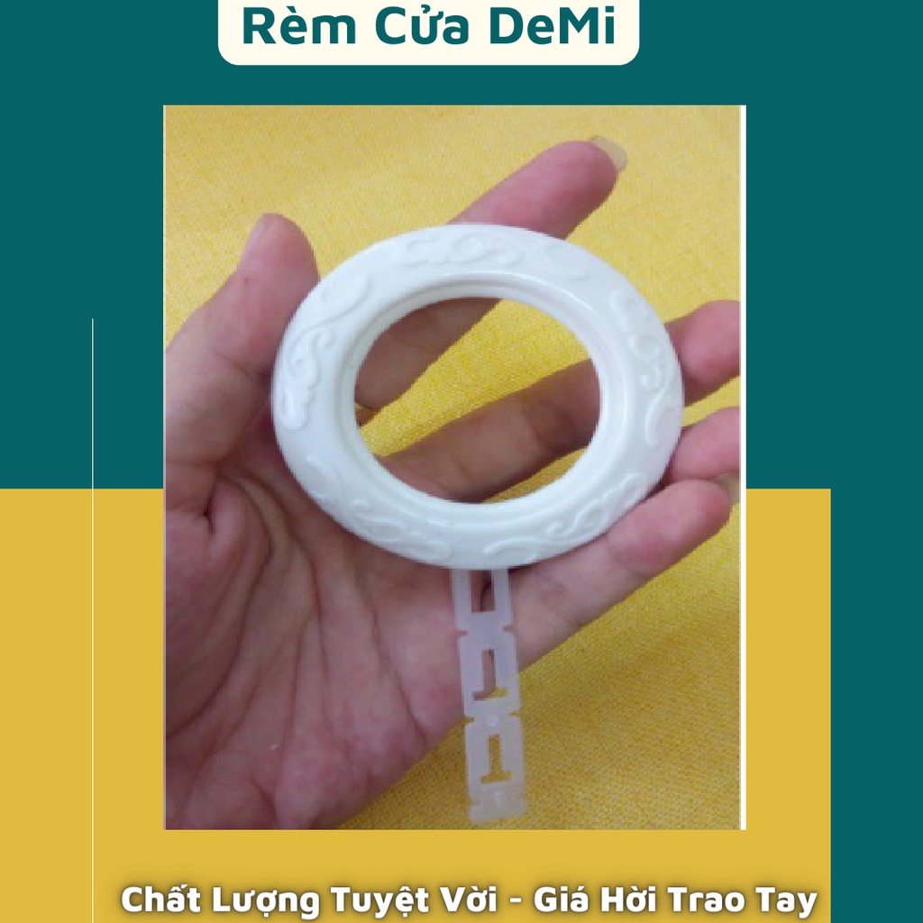 COMBO 3-5-10 KHOEN - Khoen nhựa ore màu trắng may rèm cửa