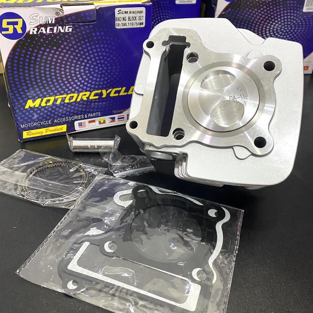 Bộ lòng sirius 110 Jupiter Trái 56 Đầu cao móc sẳn xp 24 28 Ful Piston bạc ắc phe cài Ron