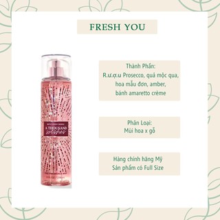 A Thousand Wishes - Full Size Xịt Thơm Toàn Thân Bath & Body Works (Body Mist, Lotion, Sữa tắm) - fresh you