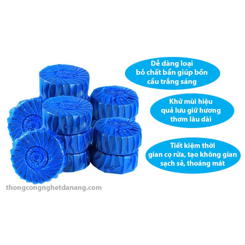 Viên tẩy bồn cầu dọn dẹp Toilet sát khuẩn , sạch khuẩn ngay dùng lần đầu