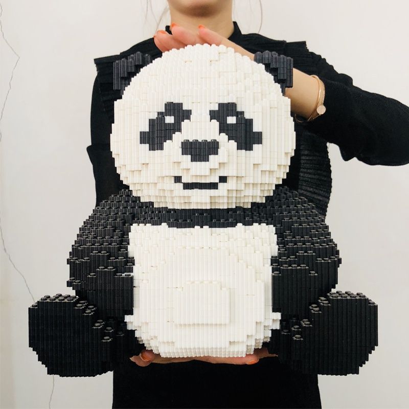 Bộ Đồ Chơi Lắp Ráp Lego Hình Gấu Trúc Cỡ Nhỏ Dành Cho Người Lớn