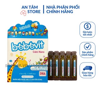 Bebevit Calci Nano bổ sung canxi và vitamin D3,giúp xương chắc khỏe, cải thiện còi xương ở trẻ, giảm nguy cơ loãng xương