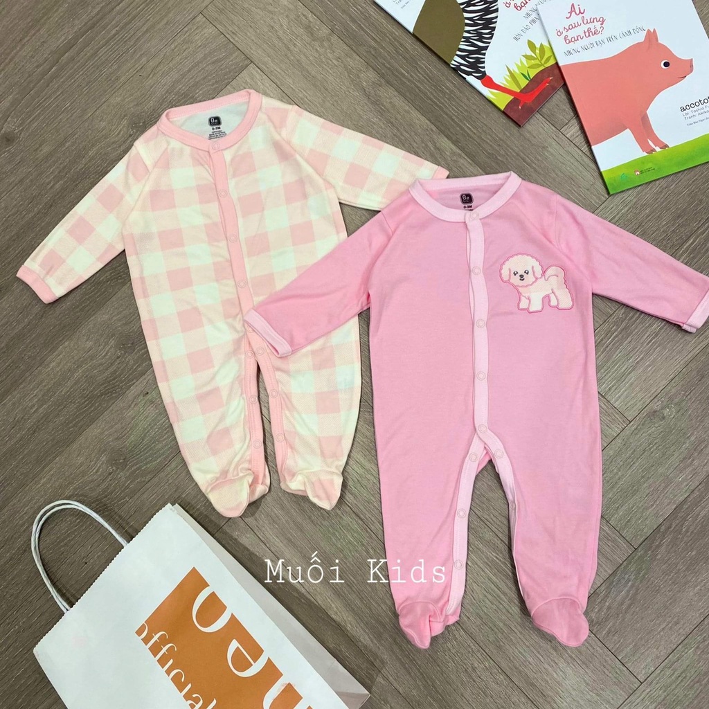 Set 2c Body Liên⚡️FREE SHIP⚡️Set 2c Body Liền Tất Cho Bé Sơ Sinh Giữ Ấm Vào Mùa Đông