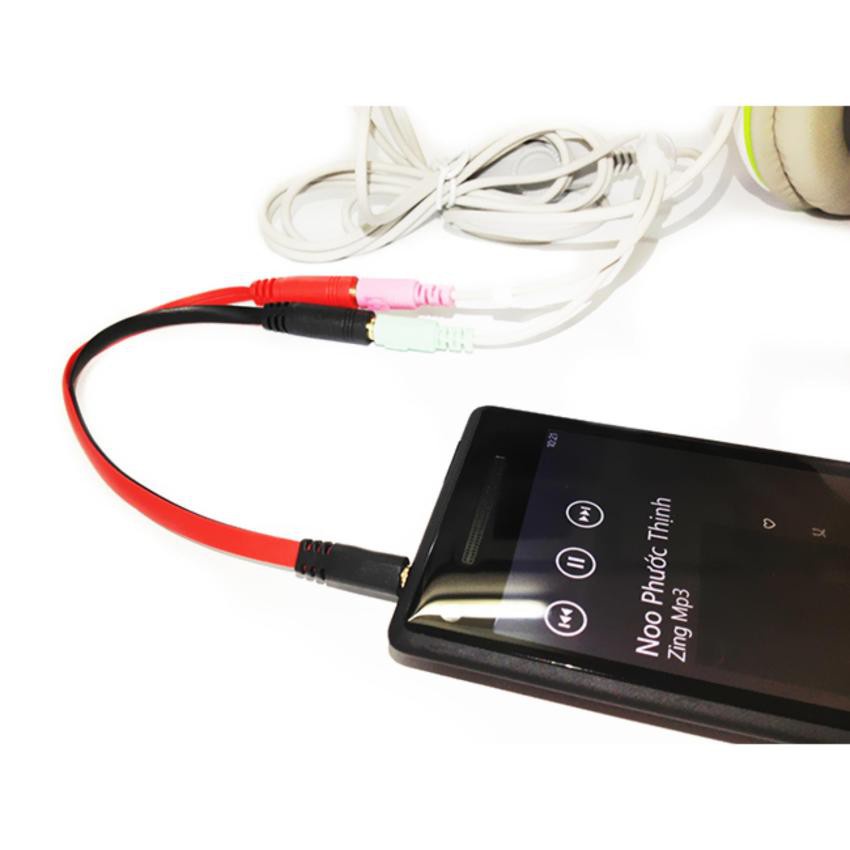 Cáp chia Audio 3.5mm ra mic và loa -dc1014