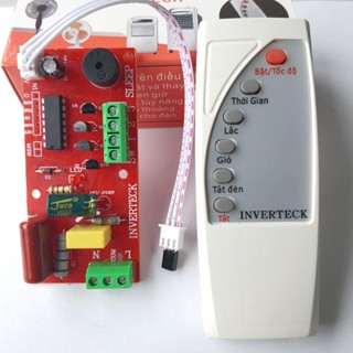 Mạch quạt điều khiển từ xa INVERTECH hàng chất lượng cao mạch to xịn có cầu chì bảo vệ ĐẦY ĐỦ HƯỚNG DẪN VÀ SƠ ĐỒ ĐẤU