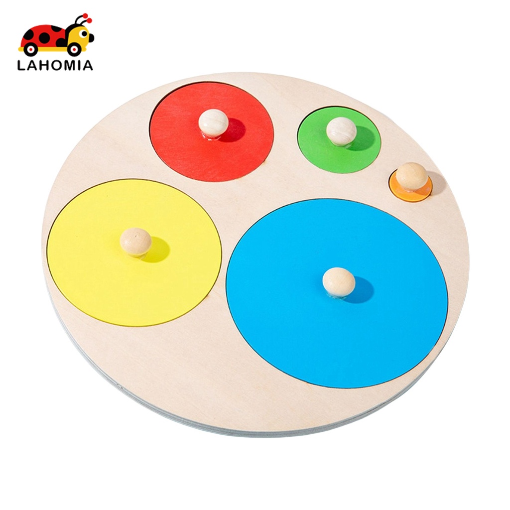 LAHOMIA Đồ chơi bảng hình học nhiều màu sắc cho trẻ mẫu giáo