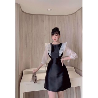 Đầm cánh tiên đen trắng