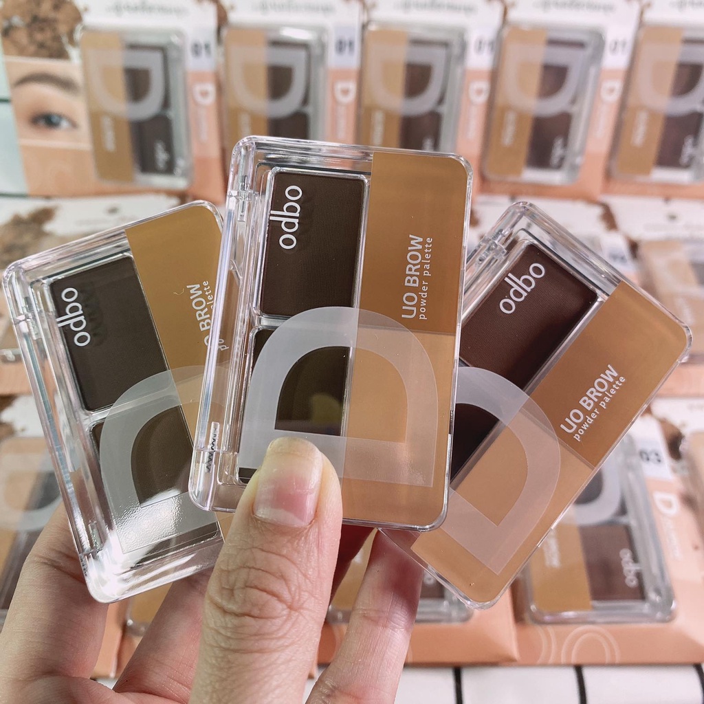 Bột Tán Chân Mày Odbo Tone Tự Nhiên Duo Brow Powder OD732 - Bột Kẻ Mày Tone Tự Nhiên