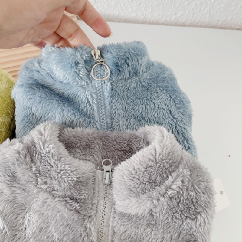 Áo Khoác Lông Mịn Cho Bé Trai Bé Gái- Hàng Quảng Châu -HuyềnTrangQate
