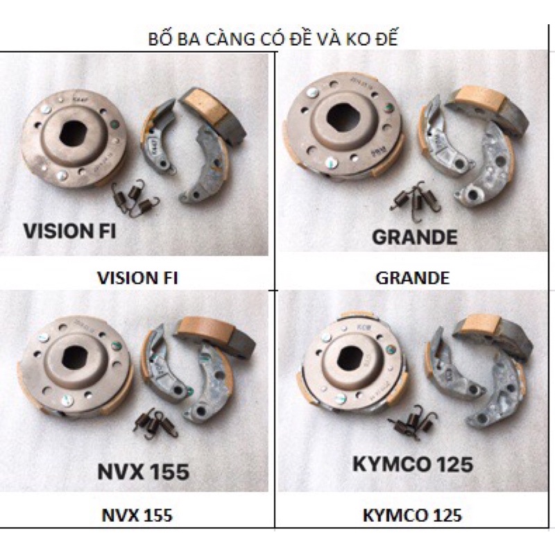 bố ba càng vision fi - grander - nvx 155 -kymco 125