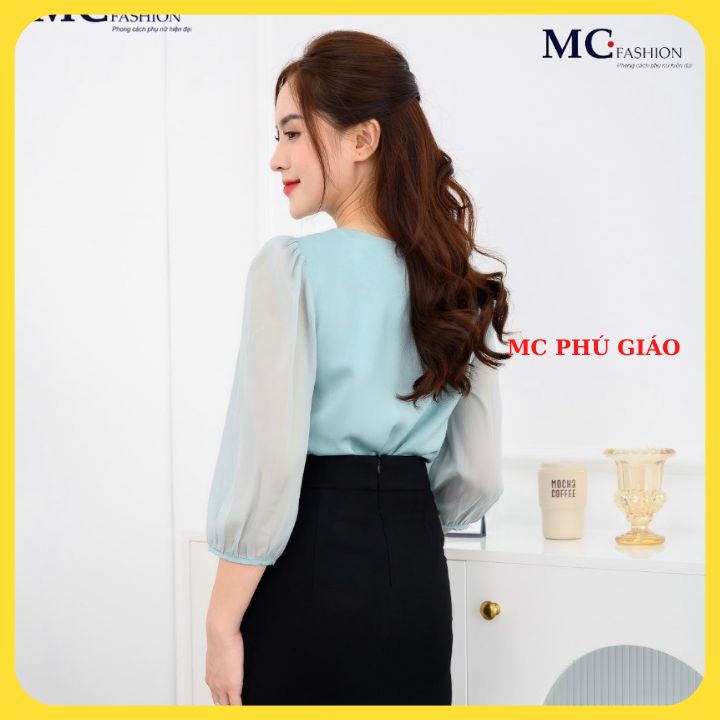 Áo Sơ Mi Nữ Tay Dài MC Fashion Công Sở Cao Cấp Đẹp Mềm Mịn Mát Không Nhăn Không Xù Thấm Hút Mồ Hôi TA1126