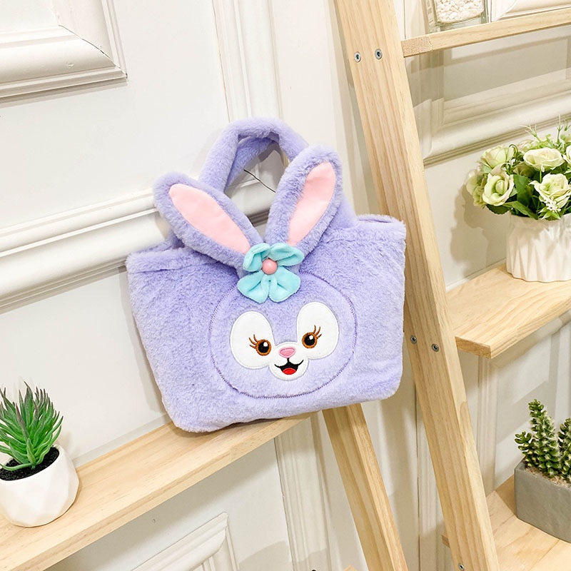 Túi Xách Tay Bằng Vải Bông Nhẹ Và Dễ Thương Thêu Hình Chó Kulomi Ngọt Ngào Đa Ứng Dụng Hàng Ngày