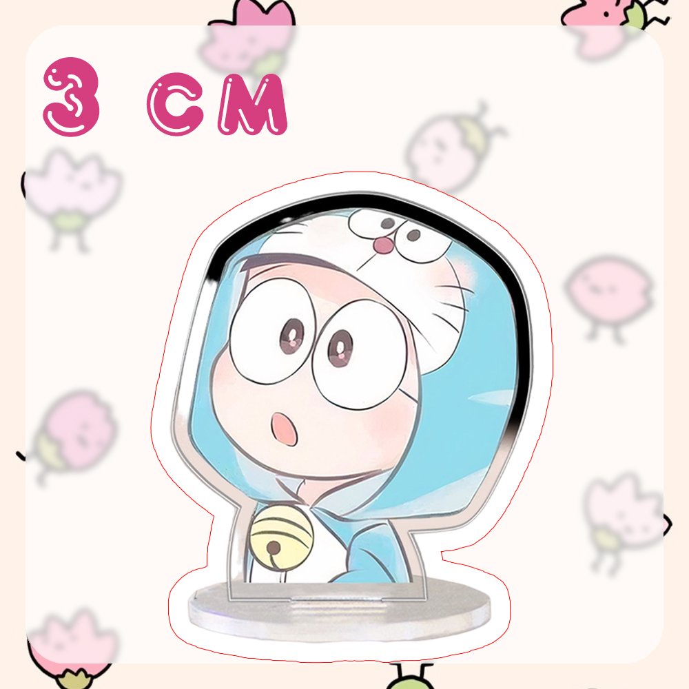 (3CM) Mô hình Standee DOREMON CHÚ MÈO MÁY ĐẾN TỪ TƯƠNG LAI ver THÚ CƯNG BABY in hình anime manga chibi