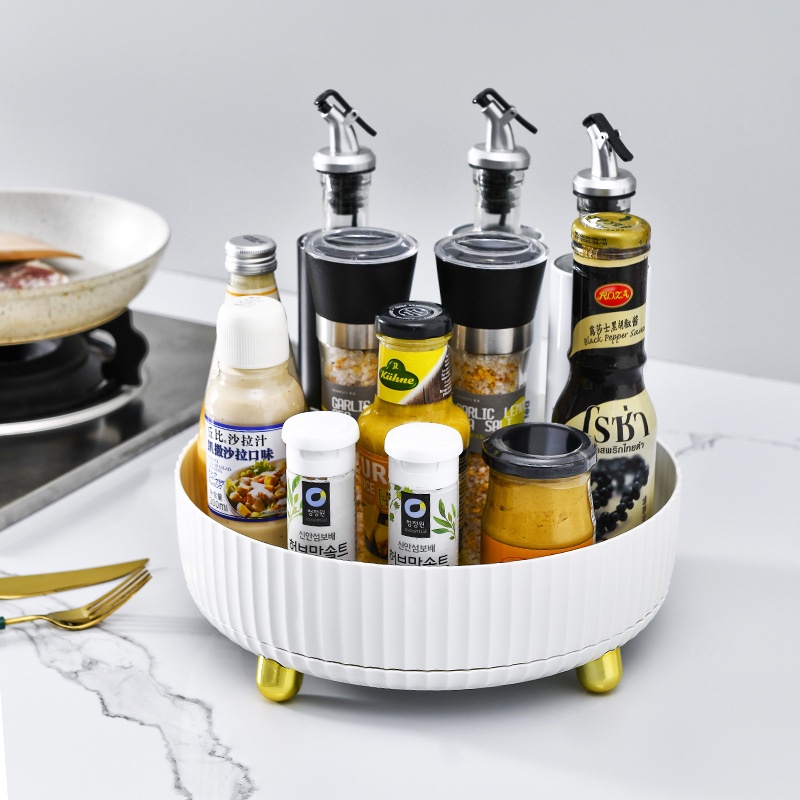 Khay Đựng Gia Vị Xoay 360 Độ Đa Năng Sang Trọng Cho Nhà Bếp