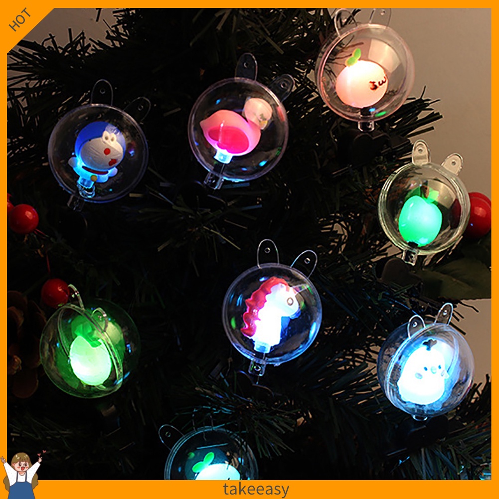 Kẹp tóc trong suốt gắn đèn LED phát sáng dễ thương độc đáo