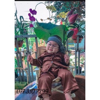 Bộ quần áo bà ba cho bé trai bé gái chất lụa siêu mát