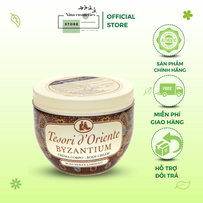 Bộ Sưu Tập Kem Dưỡng Thể Trắng Da Nước Hoa Tesori D'Oriente Ý 300ml