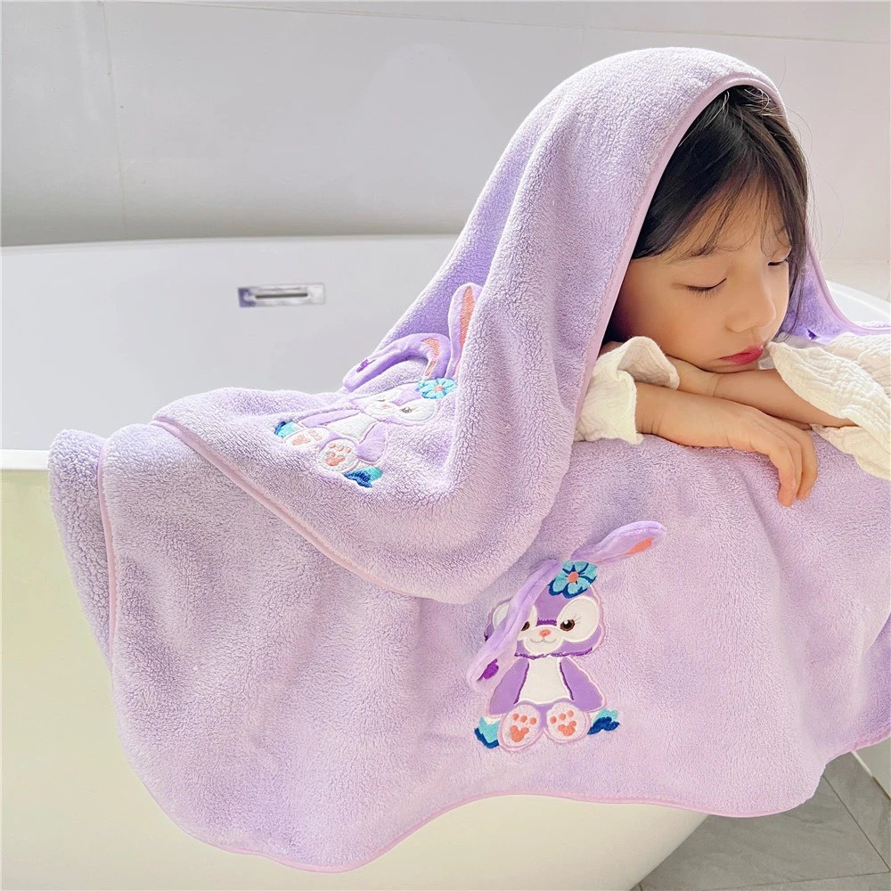 Set KhănTắm Kèm Khăn Mặt Thỏ Tím 9094/gấu hồng PK181 Cho Bé - Little Maven Official Store