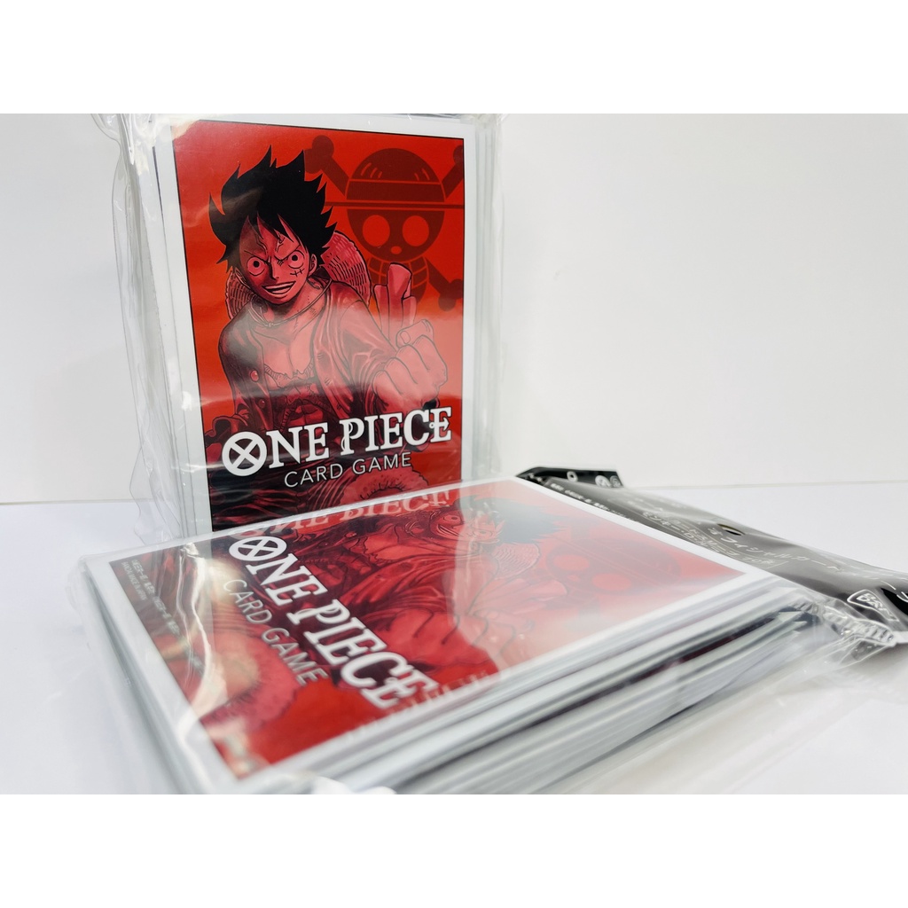 Bộ cờ chiến thuật One Piece, Đảo hải tặc, Túi bảo vệ phiên bản MONKEY D. LUFFY, Bandai, SL 1 cái