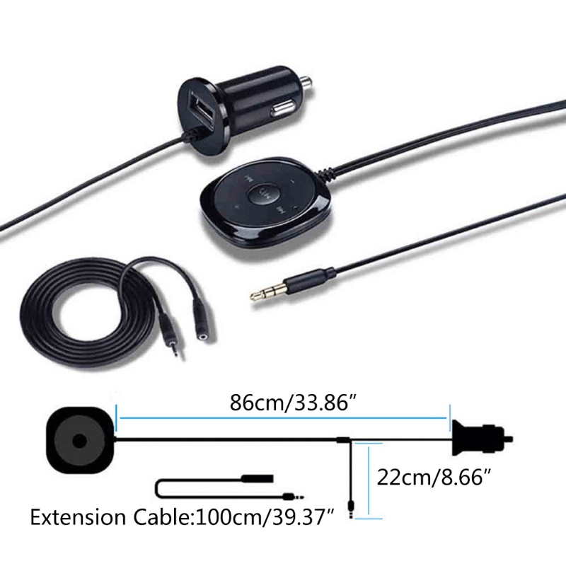 Thiết Bị Nhận Tín Hiệu Âm Thanh Bluetooth 3.0 Không Dây Cho Loa Xe Hơi