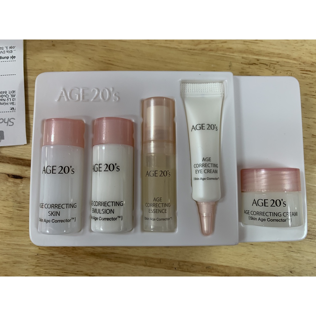 Set mỹ phẩm mini chống lão hóa Age 20's Age Correcting Kit Skin care