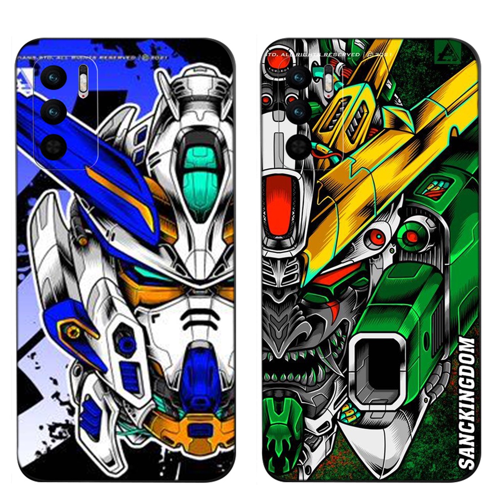 Ốp Điện Thoại Silicon Dẻo Họa Tiết Hoạt Hình Gundam Cho Xiaomi Mi 11T Civi 9T 10T POCO F2 F3 GT Pro EDC25