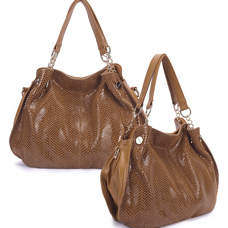 Túi Đeo Vai Họa Tiết Da Rắn Sức Chứa Lớn Thời Trang