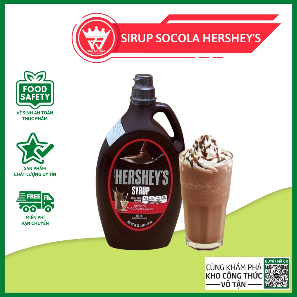 Sirup Socola Hershey's 1.360gr, Sốt Socola Nguyên Chất