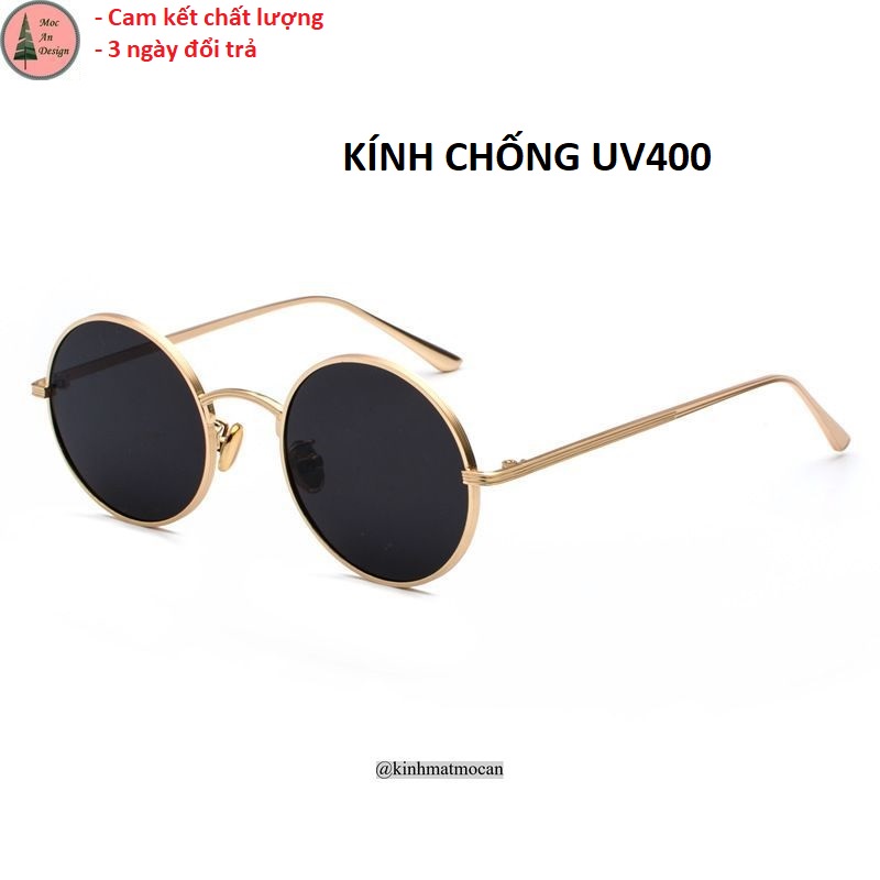 (F1) Kính thầy bói thời trang nam nữ hàng xịn tròng tròn chống UV400 chất liệu cao cấp đẹp xịn
