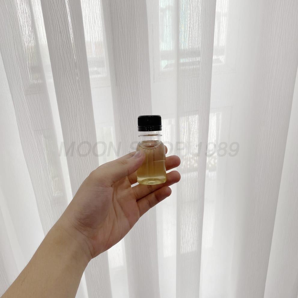 [Kho sỉ]  50 chai nhựa 50ml nắp đen kèm tem thank you ❤