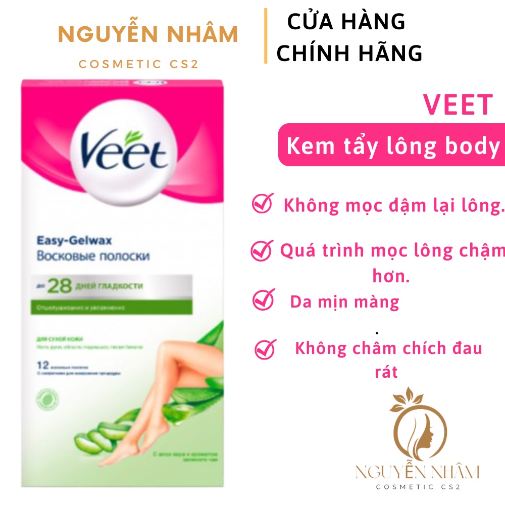 Miếng wax lông Veet - Hàng xách tay