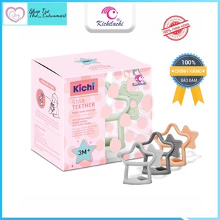 Gặm nướu kichi Silicone Star đeo tay chống rơi, ngậm nướu cho bé từ 0 - 3 tuổi