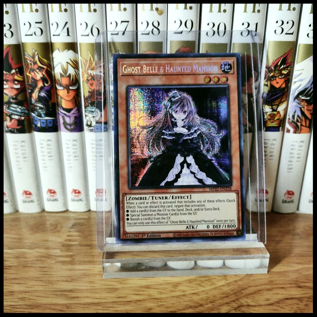 Thẻ bài Yugioh Chính Hãng Ghost Belle & Haunted Mansion-Prismatic Secret Rare